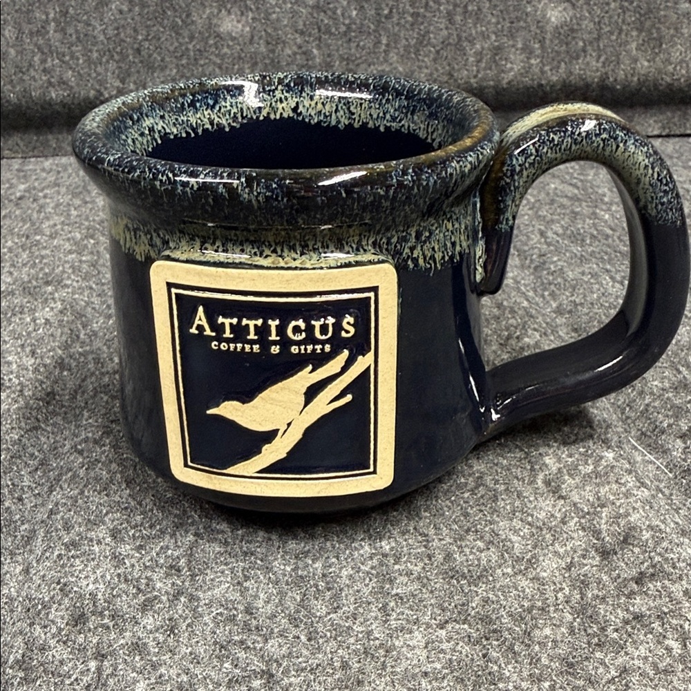 Sunset Hill Stoneware Navy Ceramic Coffee Mug Hsnd Crafted in the USA
